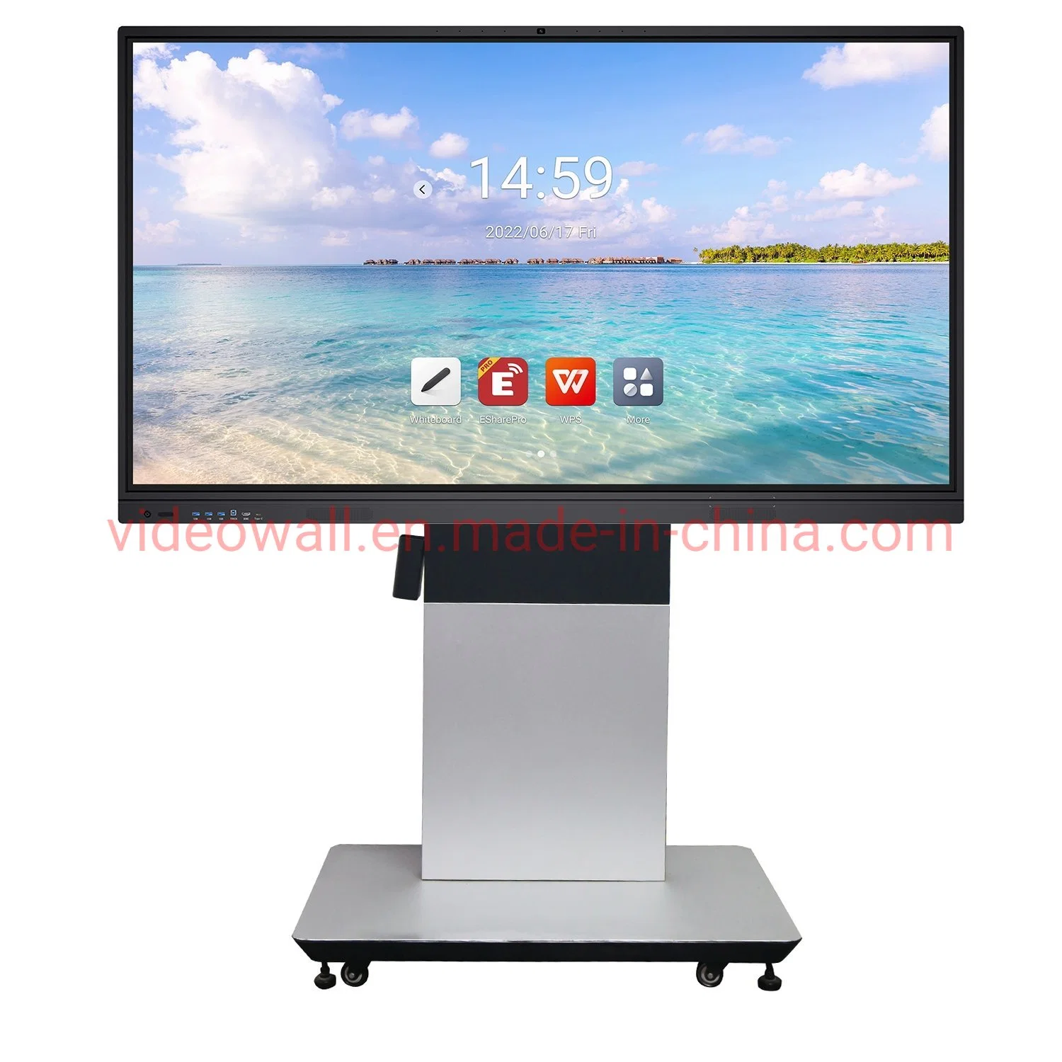 86inch office supply smart whiteboard laptop wireless screen interactive board for Video conference with ZOOM