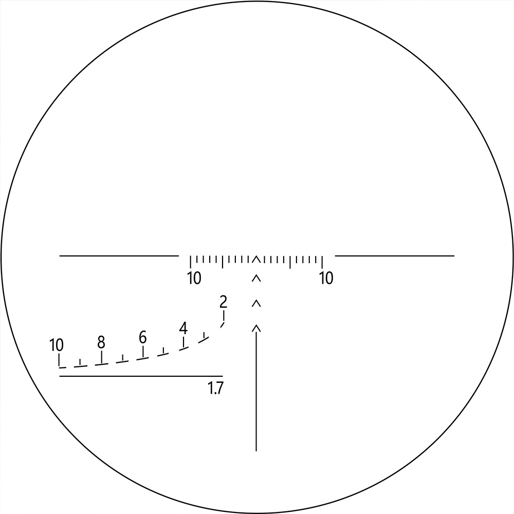 SVD 4-12X42 alcance de armas tácticas con primer retículo del plano focal Retículo SVD para la caza