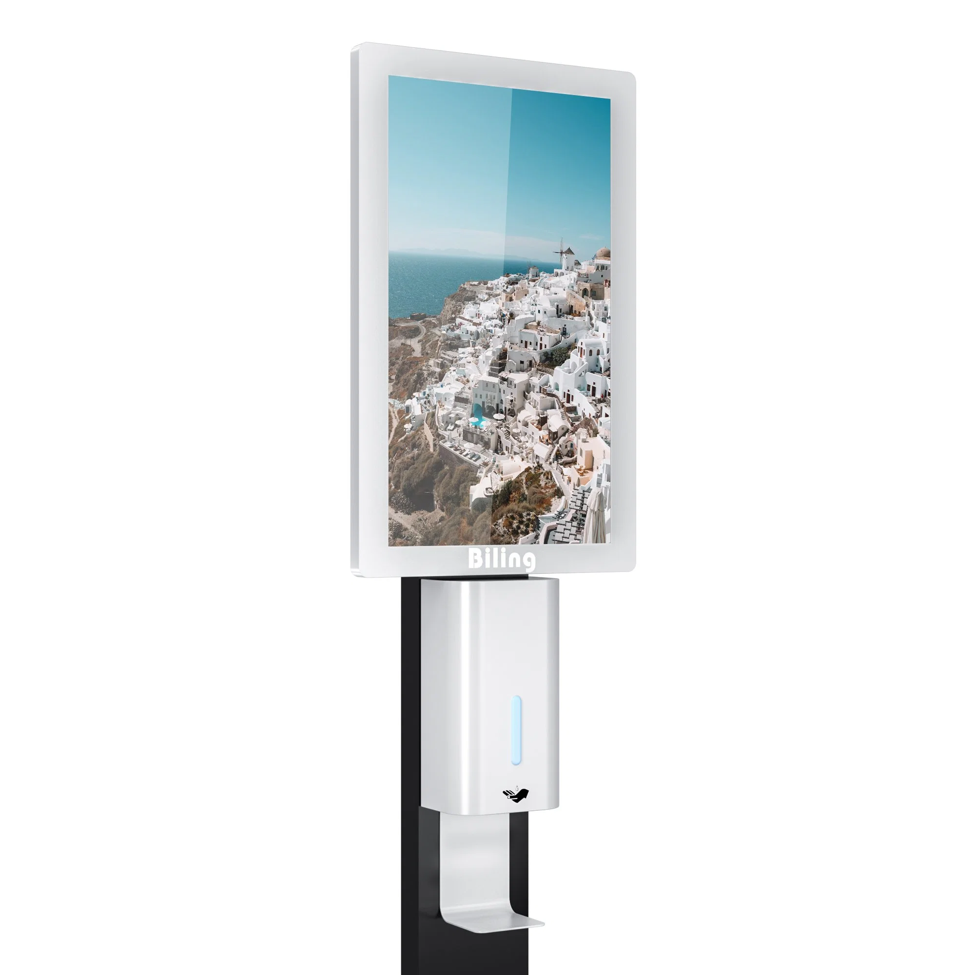 Standing Ad Player Sanitizer Screens Digital Signage Hand Sanitizer