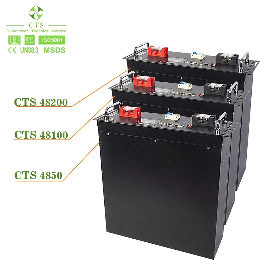 Cts Alta densidad de energía LiFePO4 de la batería 24V 48V 100Ah 200Ah batería de litio para la Energía Solar