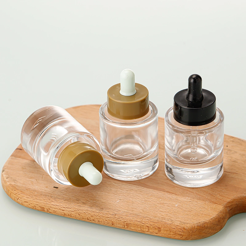 Customized Transparent 20ml 30ml 50ml Essential Oil Glass Dropper Bottle for Serum Aromatic Perfume Oil