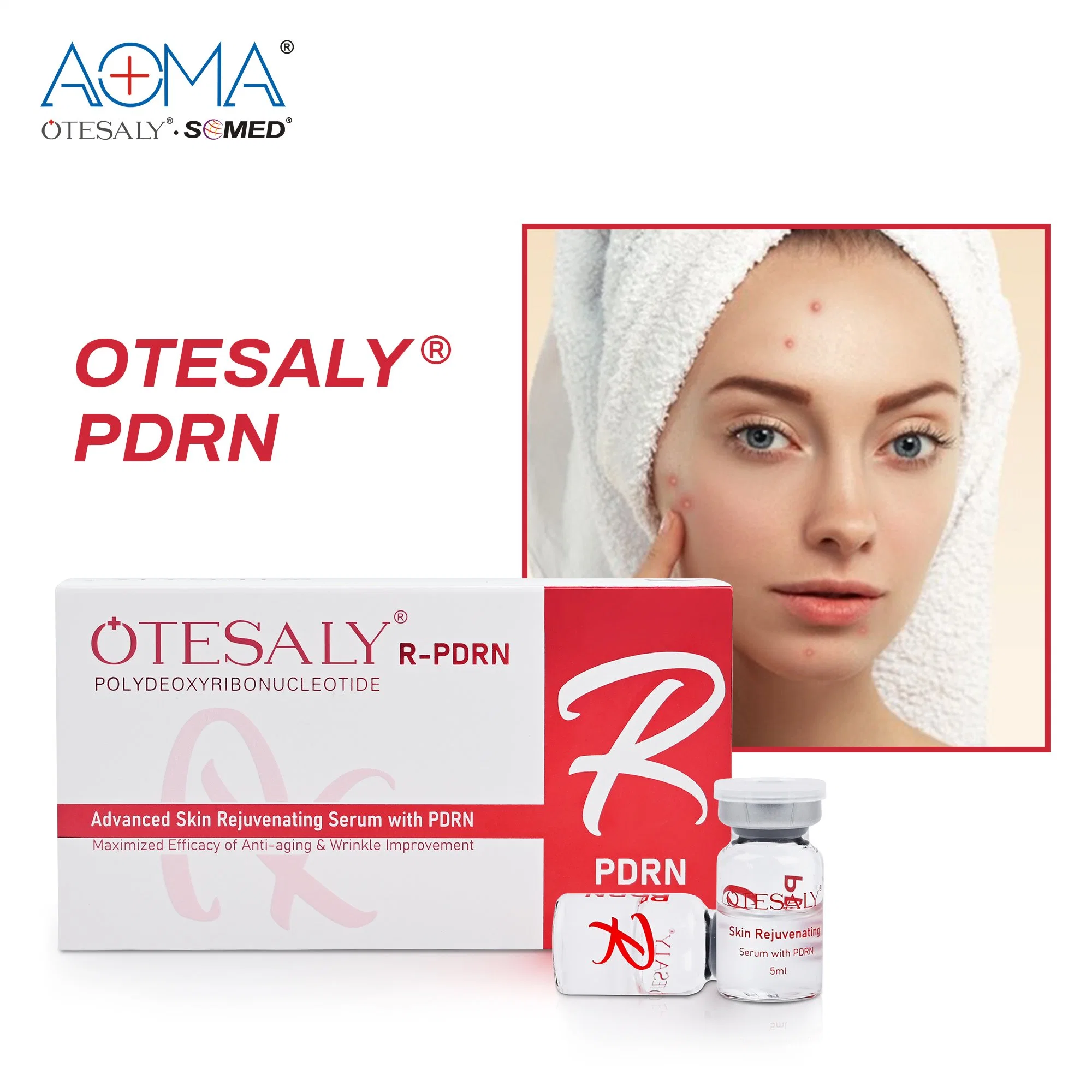 Otesaly visage levage ampoules saumon peau Booster Otesaly peau rajeunissant Solution d'injection de mésothérapie Pdrn sérique