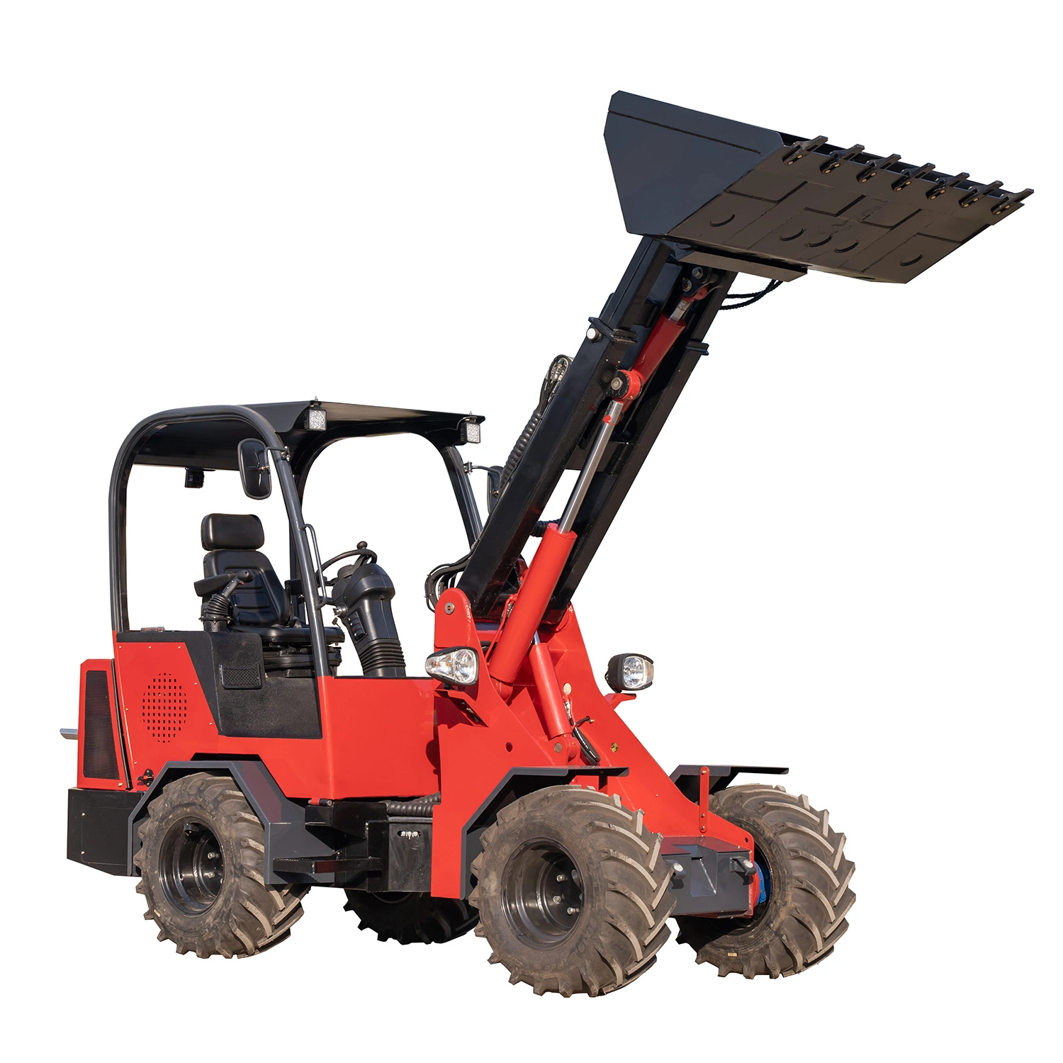 Construction Equipment Mini Wheel Loader as Backhoe Loader and Skid Steer Loader