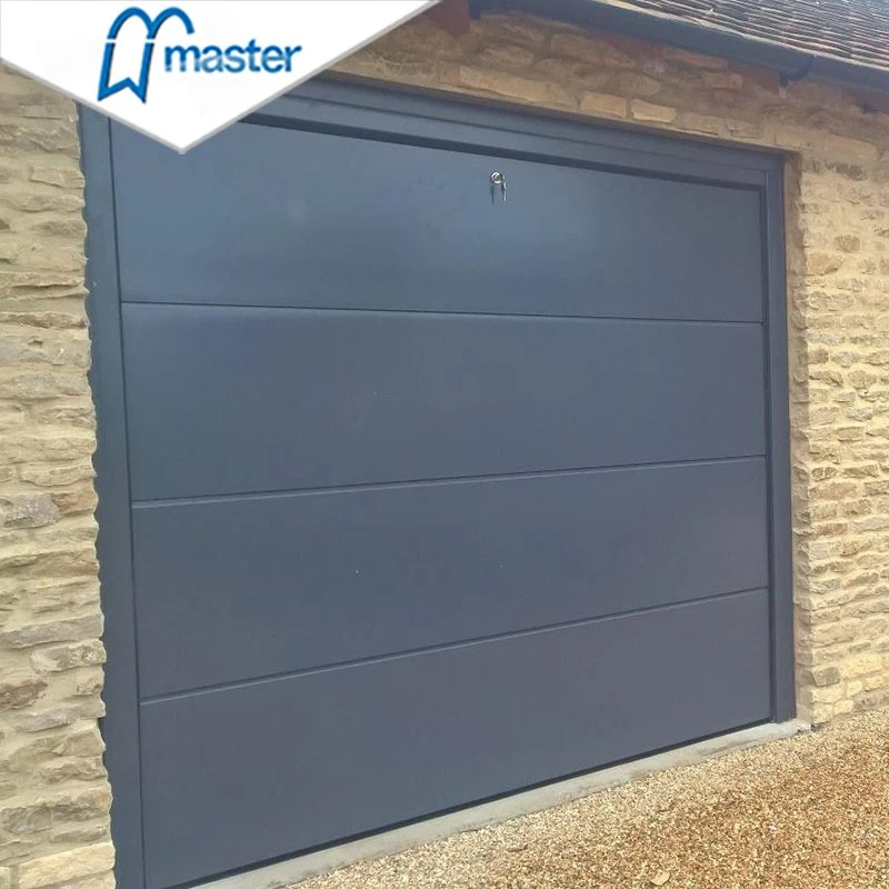 Master Well Top Selling Automatic Steel Foamed Insulated Flush Overhead Sectional Garage Door with Remote Control