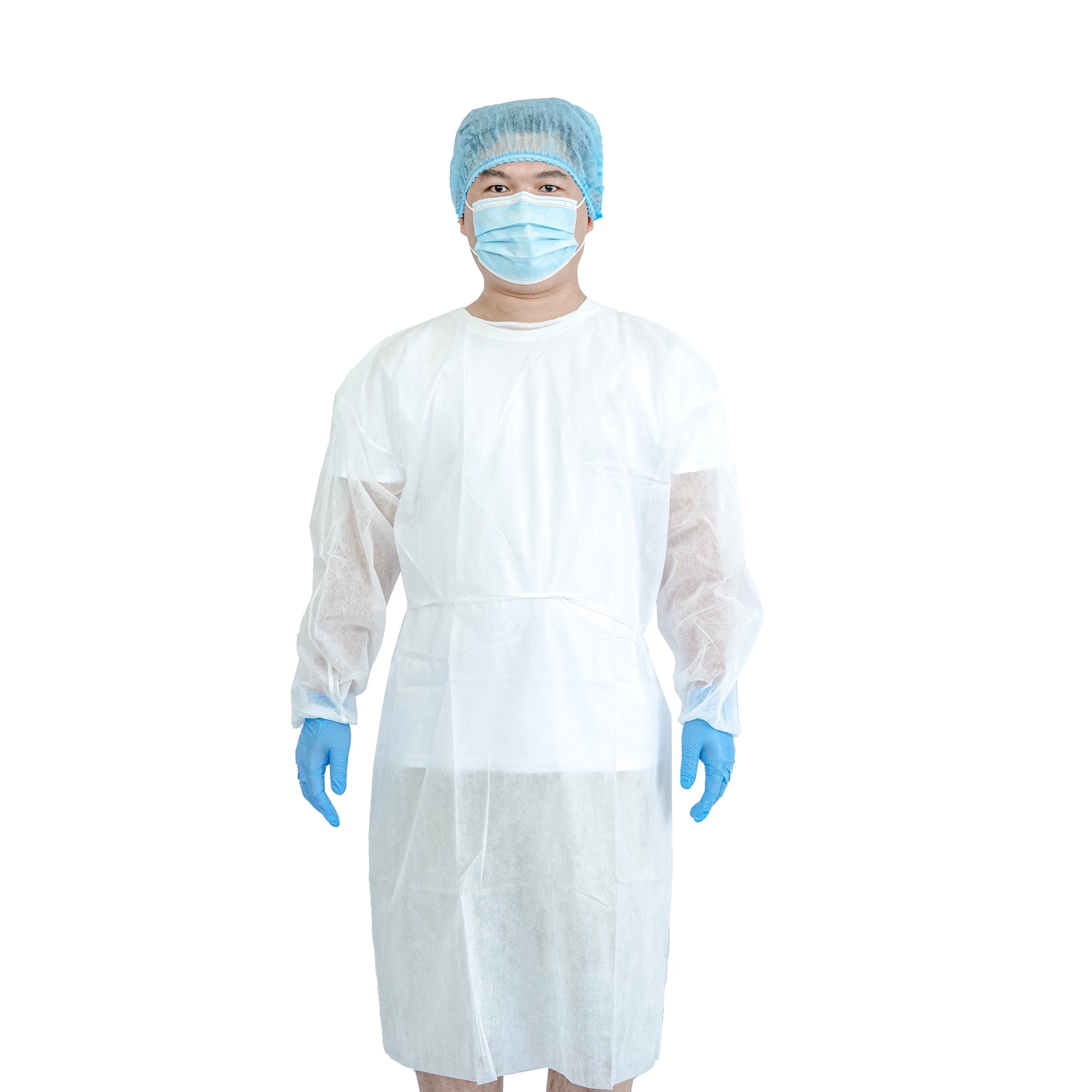 AAMI Level 2 Disposable Isolation Gown PP+PE 50GSM