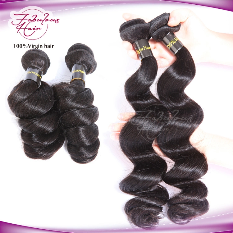 Fbl Hair 100% Malaysian Loose Wave Virgin Hair Weaving Weft