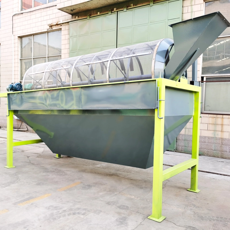 New Self-Cleaning Screening Organic Fertilizer Rotary Drum Compost Sieve Machine