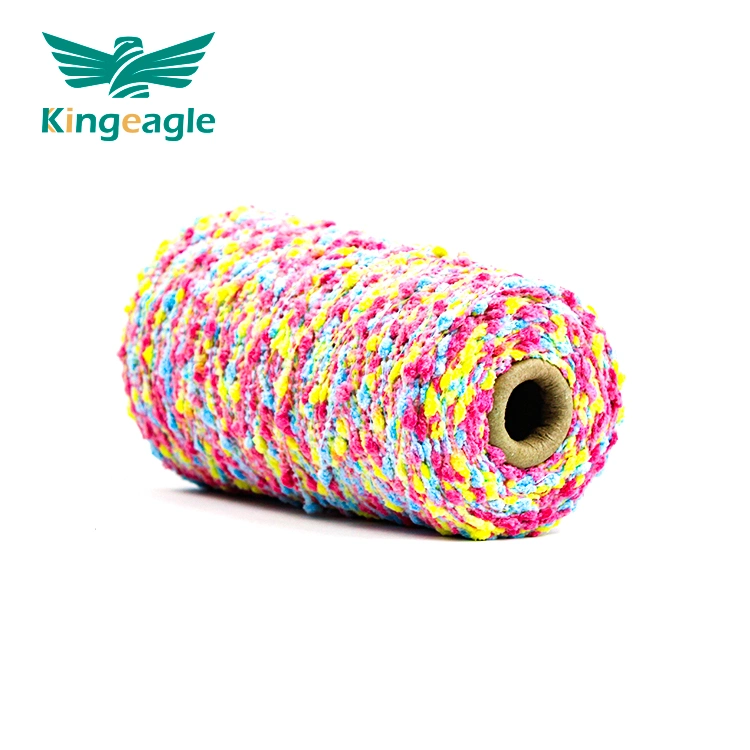 Kingadler Hersteller Polyester Bean Wool Knot Fancy Garn zum Stricken