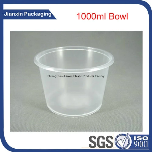 Round Food Containers Plastic Clear Storage Tubs with Lids [All Sizes]