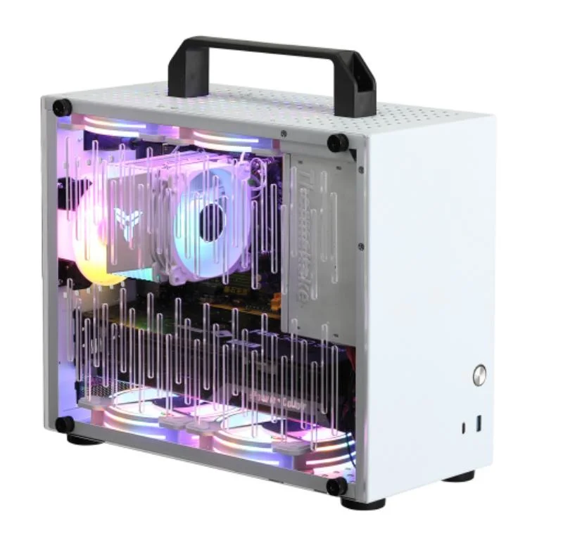 Nouveau Super Hot Micro ATX OEM Gaming Computer boîtier PC Blanc Design en verre trempé panoramique