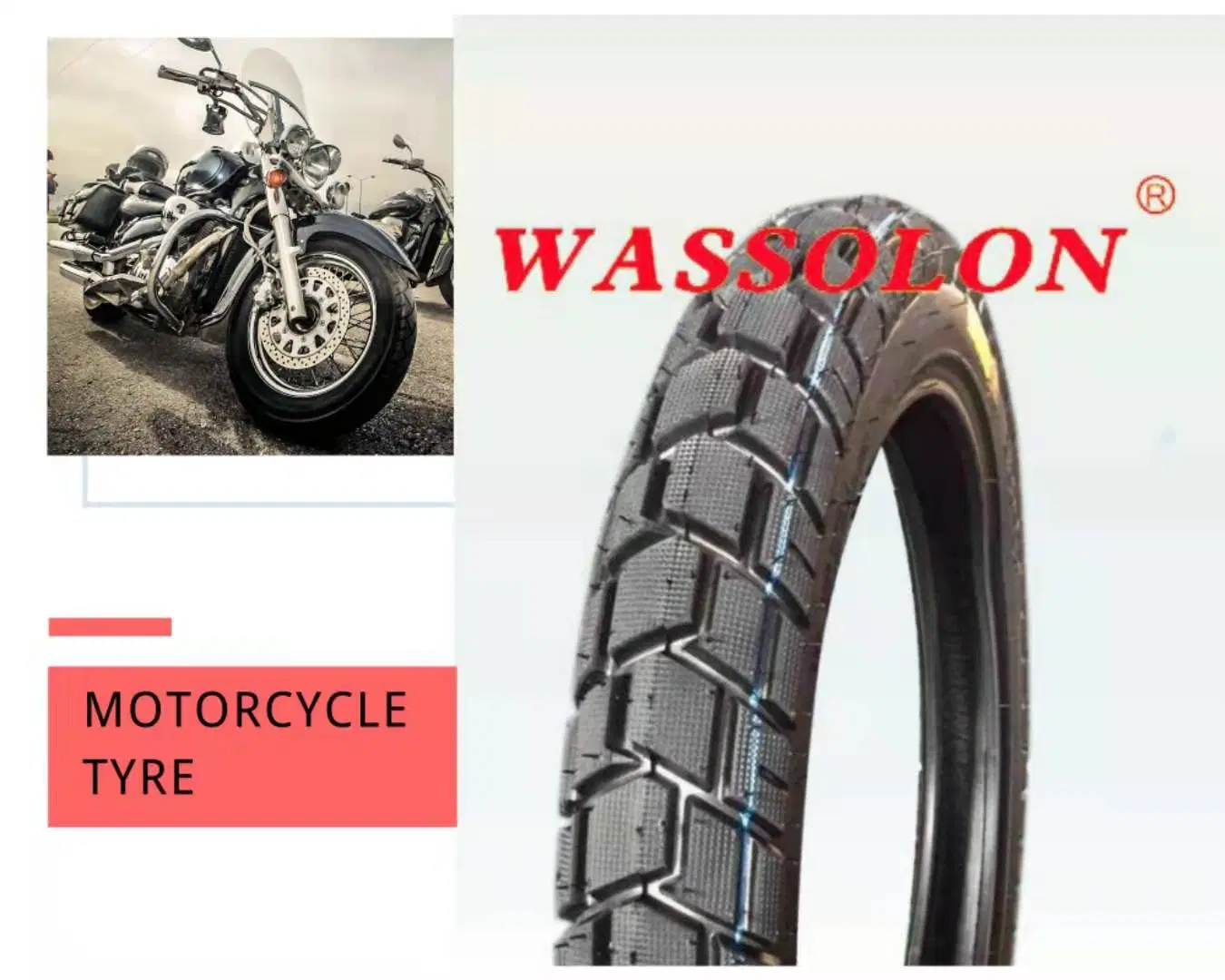 off-Road Motorcycle Tyre Scooter Sapre Part for Motorcycle/Bicycle/Electric Rubber Wheel Tubeless Nylon Tires