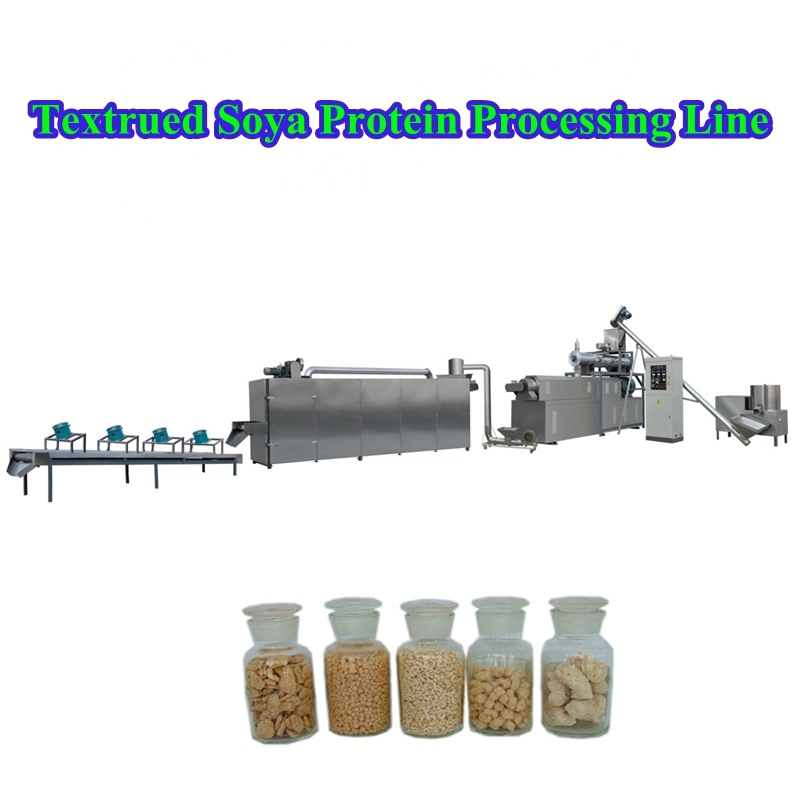 Low Cost Textured Soya Protein Tvp Hama Wet Protein Tsp Vegan Meat Bionic Chicken, Ham, Spicy and Spicy Snacks Soyabean Food Sausage Dry Beef Processing Machine