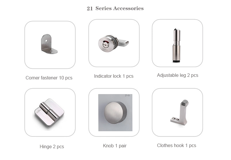 Round Shape Zinc Alloy Stainless Steel Bathroom Door Lock