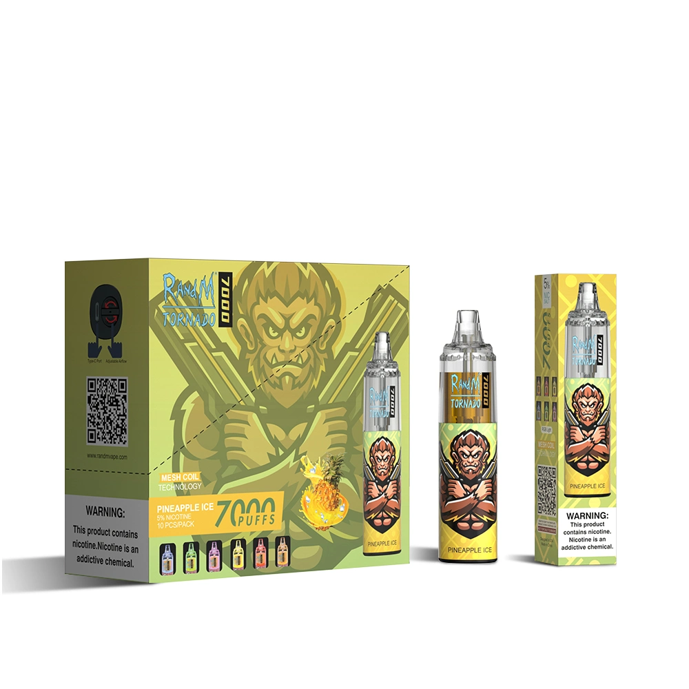 2023nueva fábrica más vendida en stock Sabores de frutas Vape 5000 6000 7000 Caladas en Stock Suministro de bolígrafo de vapeo desechable para cigarrillos electrónicos