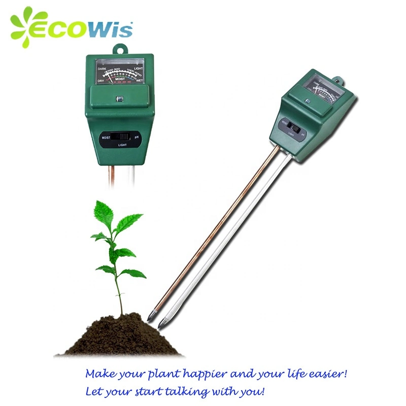 Indoor Garden Plant Care Soil Measurements Waterproof Measuring pH Light Moisture Meter