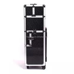 Hot Sale Abroad Aluminum Display Rack Box Large Capacity Travel Cosmetic Box