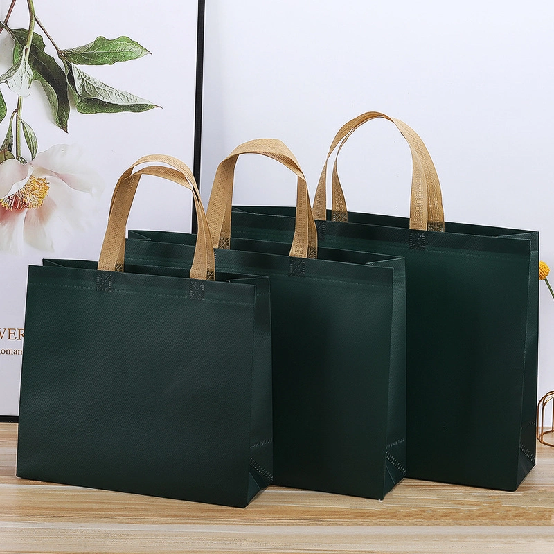 Nouveaux sacs d'emballage personnalisés pour le shopping de design de mode en matériau imperméable en PP non tissé.