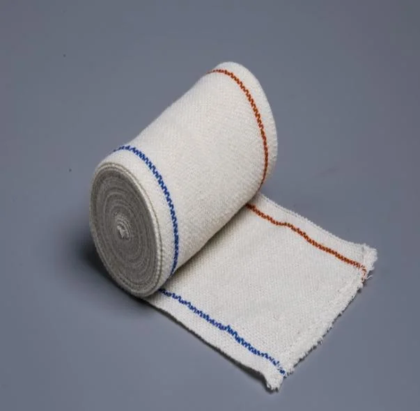 Custom Size Manufacturer Medical Cotton Spandex Elastic Crepe Bandage for Wound Dressing