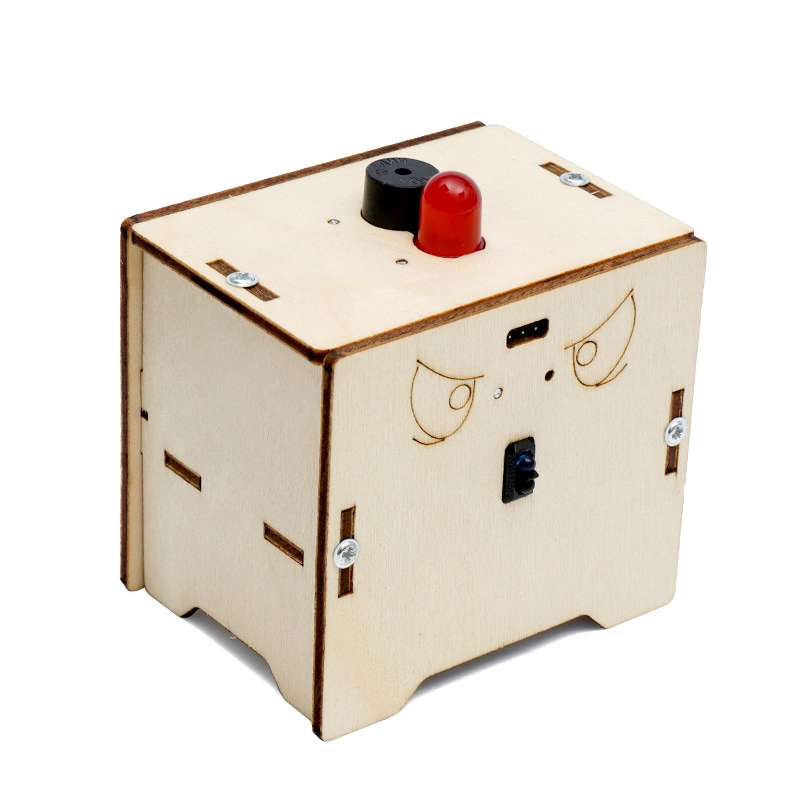 3D Wooden Anti-Theft Alarm Science Kit Early Educational Toys Для детей