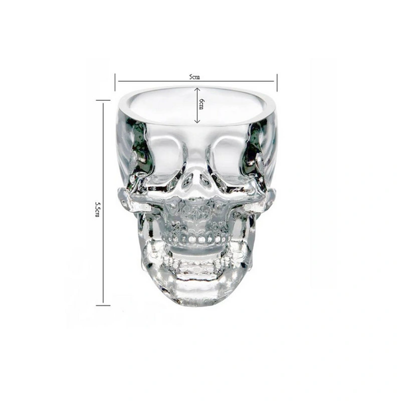 Skull Design Glass Cup Ceative Whisky and Liquor Mug