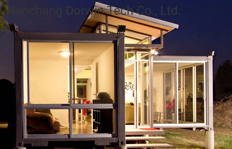 Solar Panel Powered Roof Steel Structure Apartment Prefabricated House Container Houses