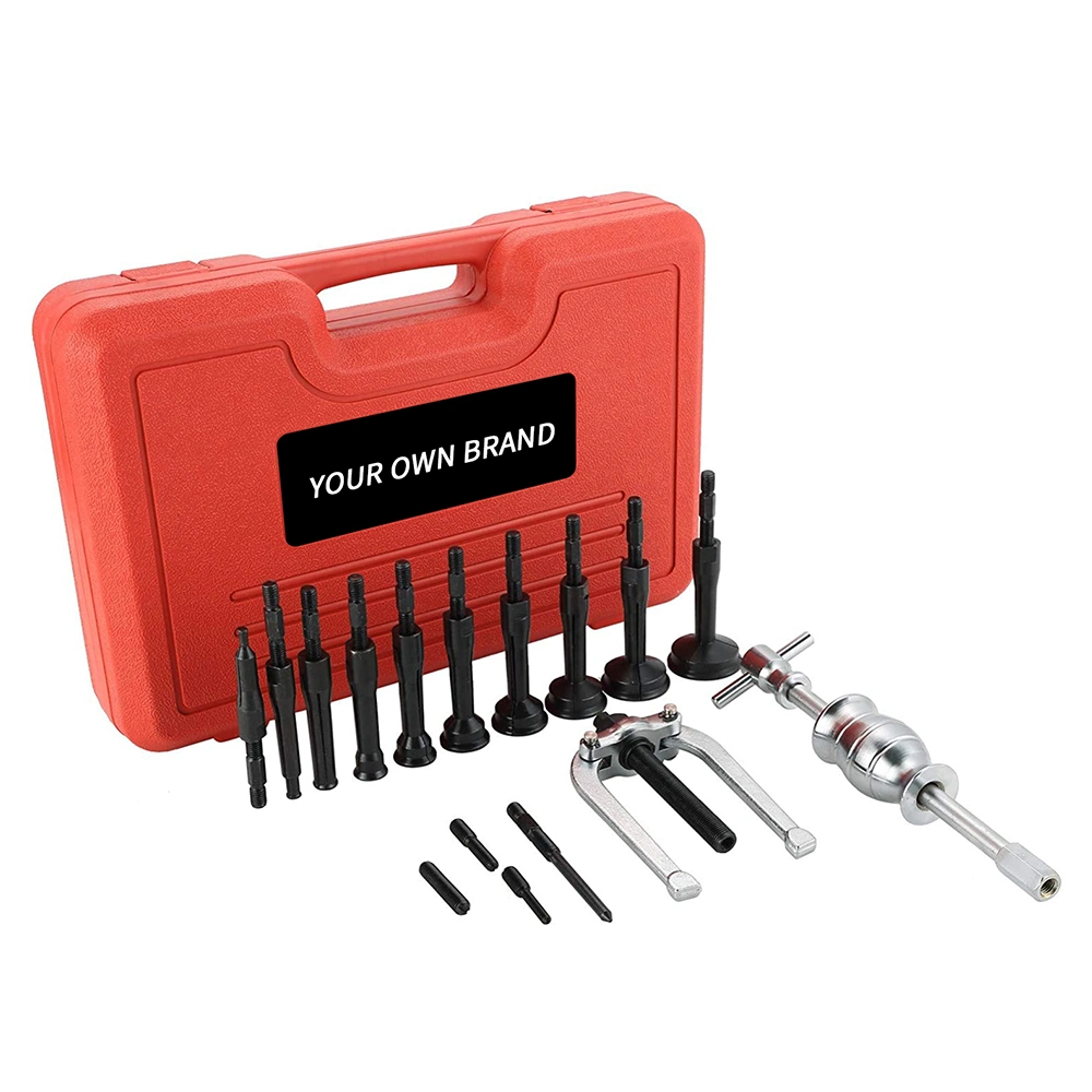 Viktec 16pcs un marteau à coulisse Tool Kit extracteur de roulement intérieure Trou borgne Remover ensemble de l'extracteur