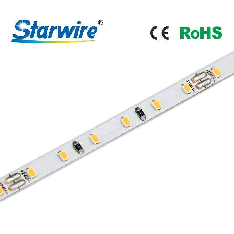 5m 24V LED linear ultra fina flexível 5mm de largura, Mini-Alto CRI SMD LED 2216 Luz para Faixa de armário de cozinha