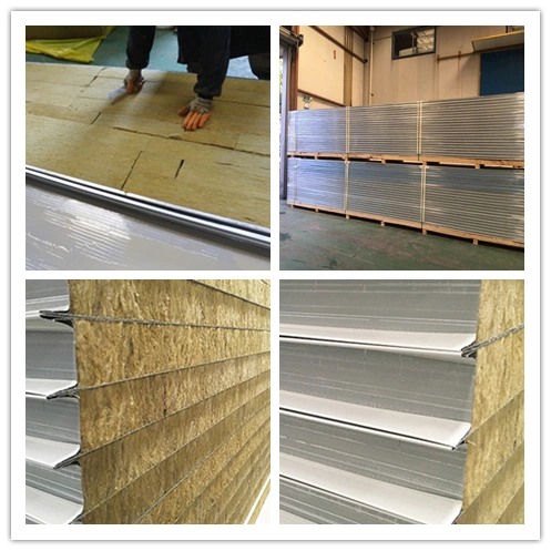 Durable Rockwool Steel Sandwich Panel for Engineering Construction