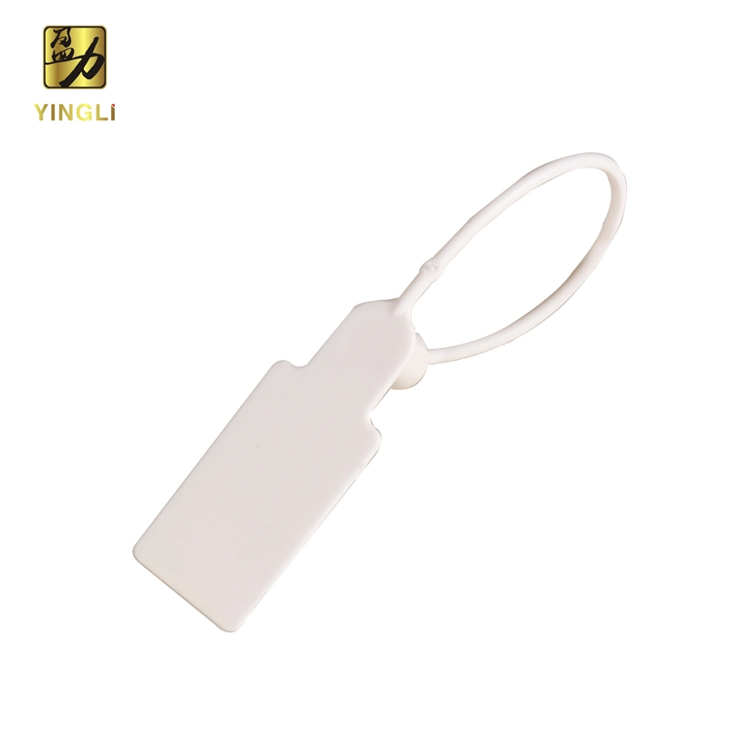 Clothing Accessories Plastic Tag with Nylon Lock for Bags, Garments