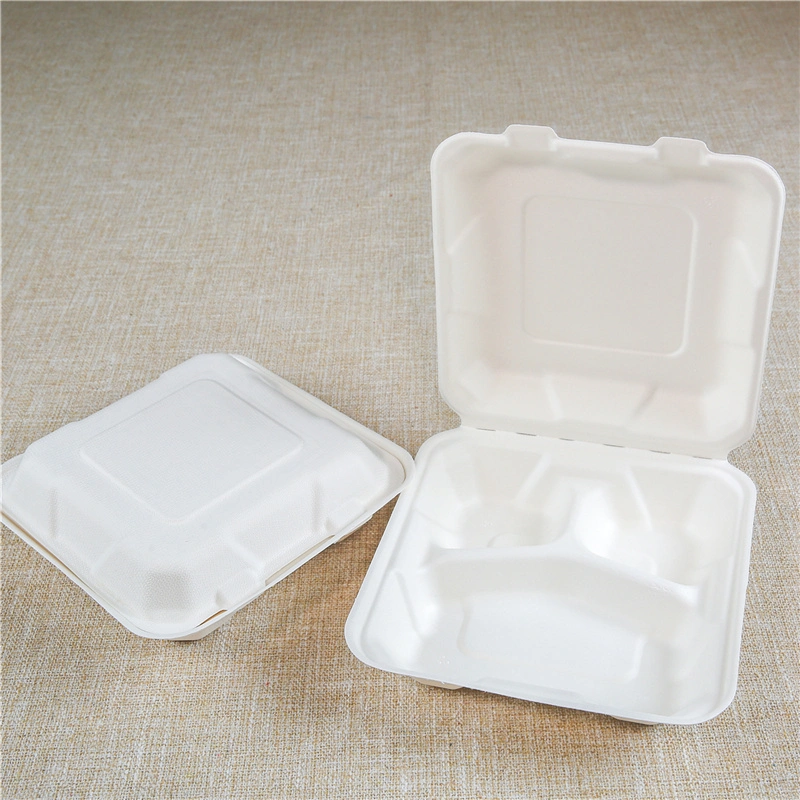 Clamshell Manufacture Bagasse Sugarcane Different Products Food Storage &AMP Container