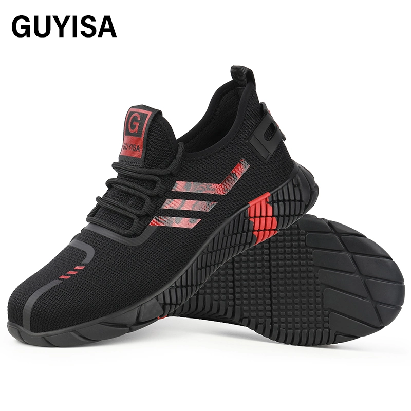 Защитная обувь Guyisa безопасности Китая на заводе легкая промышленность обувь