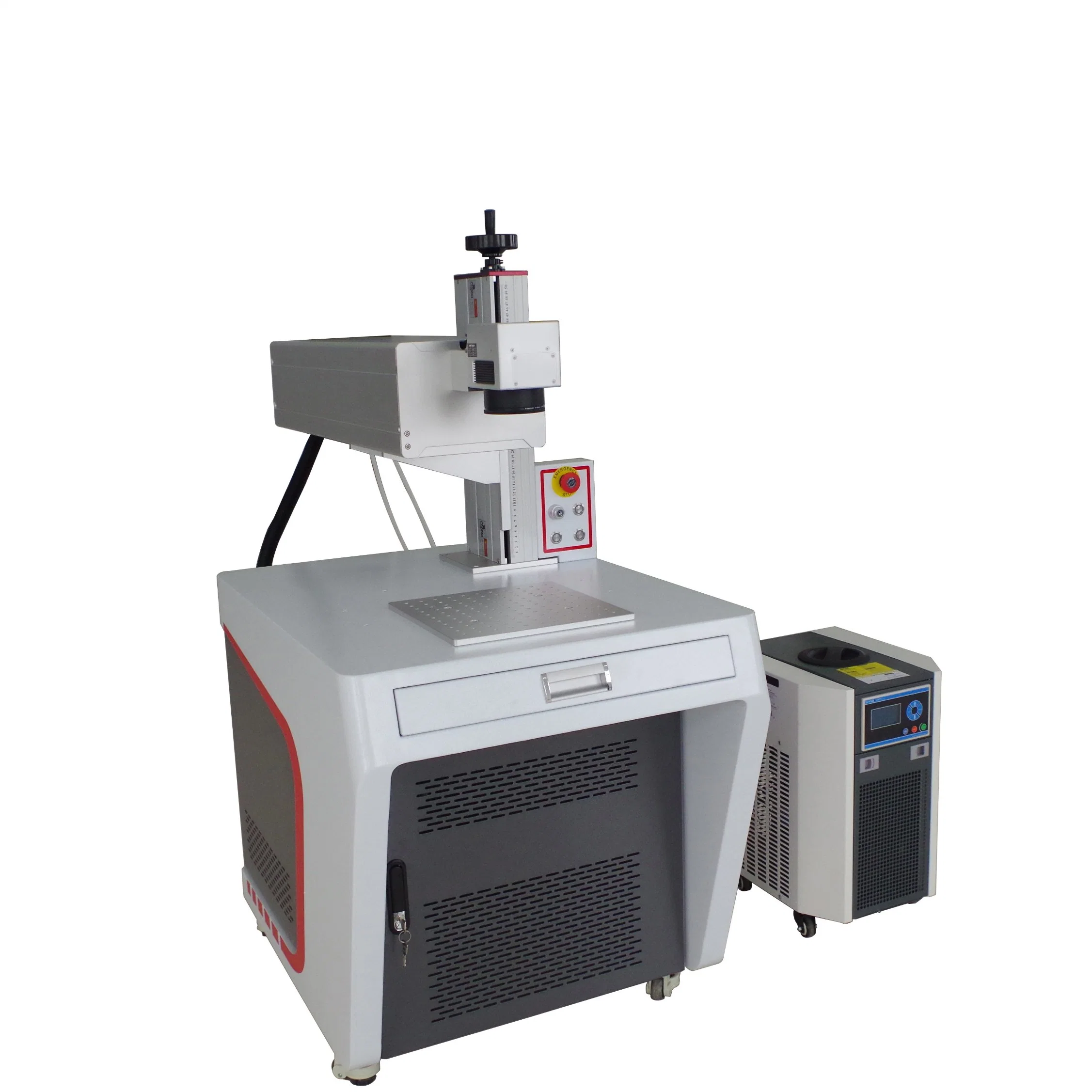 máquina de marcação a laser UV de 3 W, 5 W, 10 Watts, madeira Marcador laser UV em metal acrílico em PVC plástico