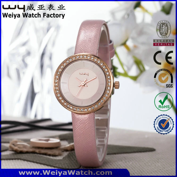 Custom Brand Logo Quartz Watch Fashion Ladies Wrist Watches (WY-090E)