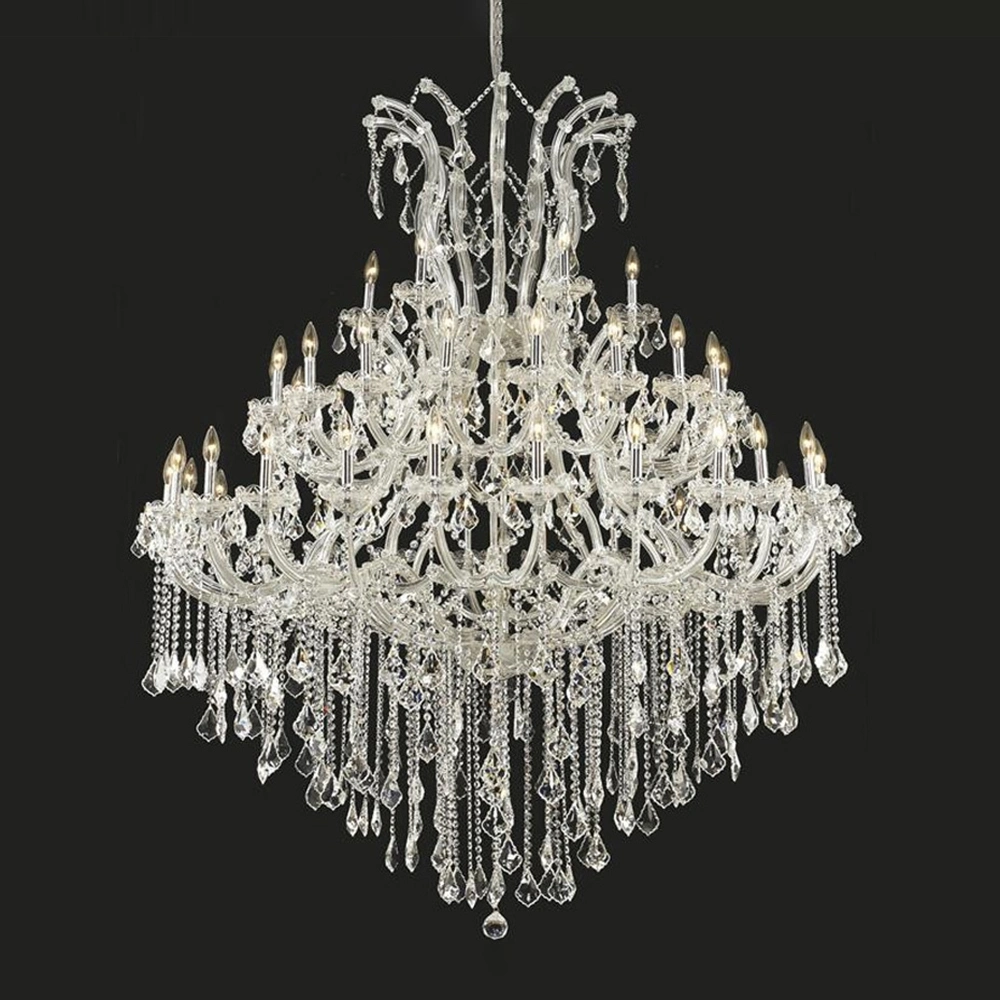 Wholesale Luxury Candle Light Customzie Iron Art Maria Theresa K9 Crystal Chandelier for Hotel Banquet Wedding Decoration