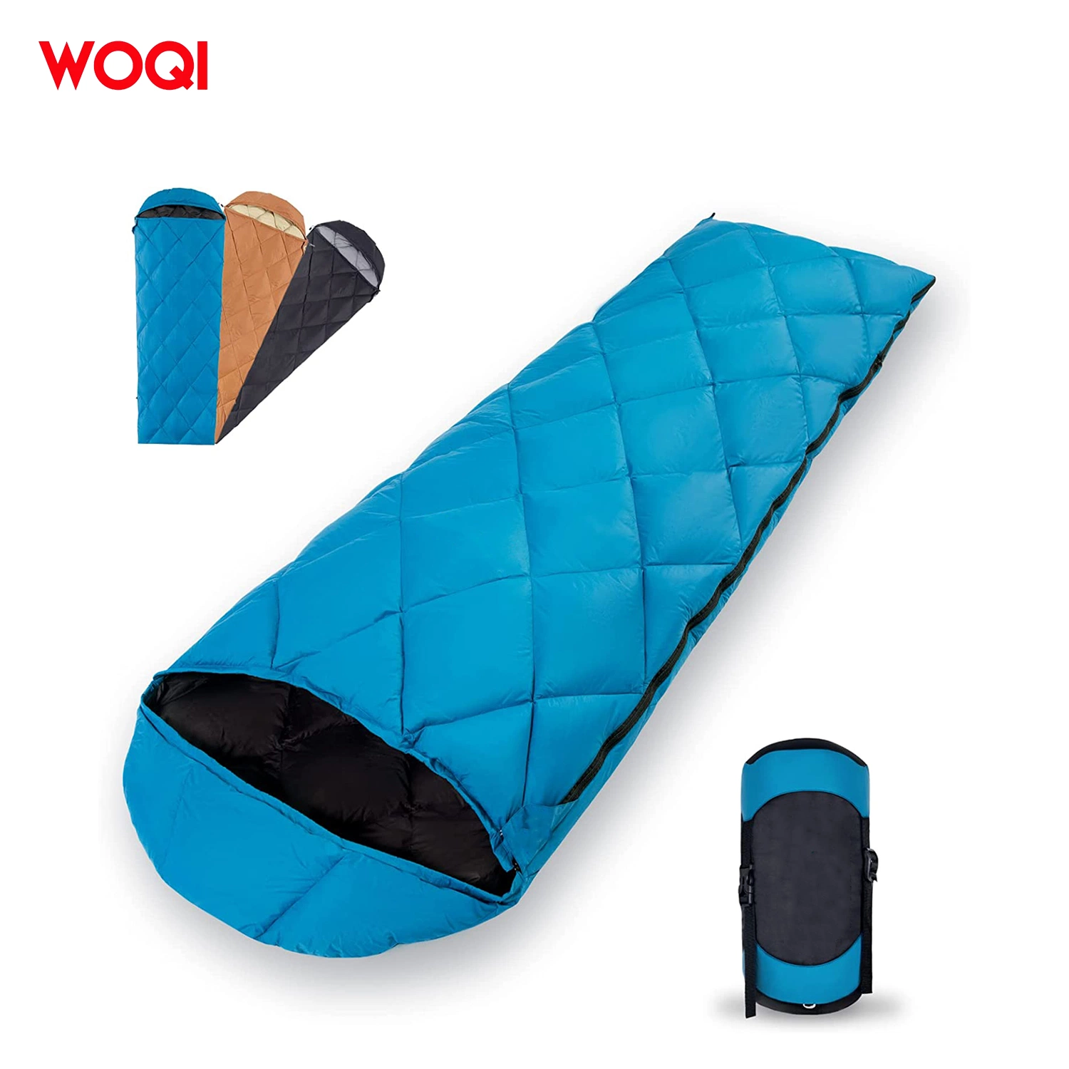 Envelope de mochila multiusos de 4 estações Warm Portable Comfort Camping de peso reduzido Saco de dormir em algodão