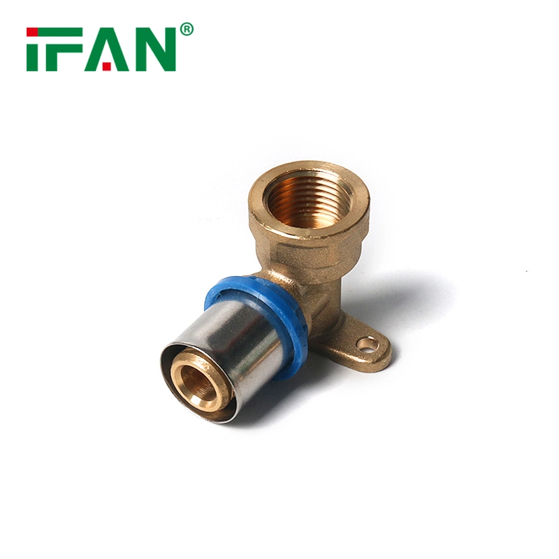 Ifan Supply Pn25 Brass Tee Floor Heating Pipe Pex Press Fittings