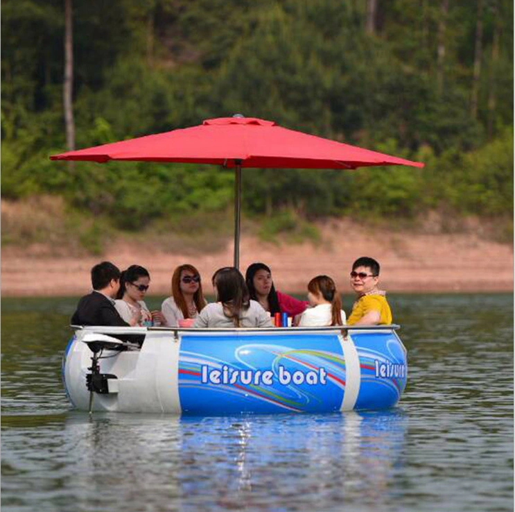 Cheap Tourist Solar Power Electric Motor BBQ Donut Boat for Entertainment