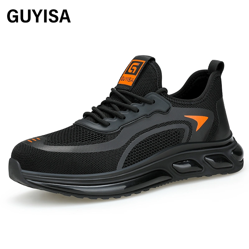 Guyisa Men's Safety Shoe Outdoor Work Steel Toe Sports Safety Shoes