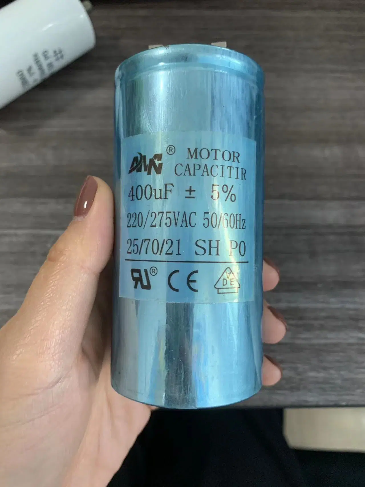 Condensador de correção do fator de potência/condensador do motor/condensador de polipropileno, de fábrica na China