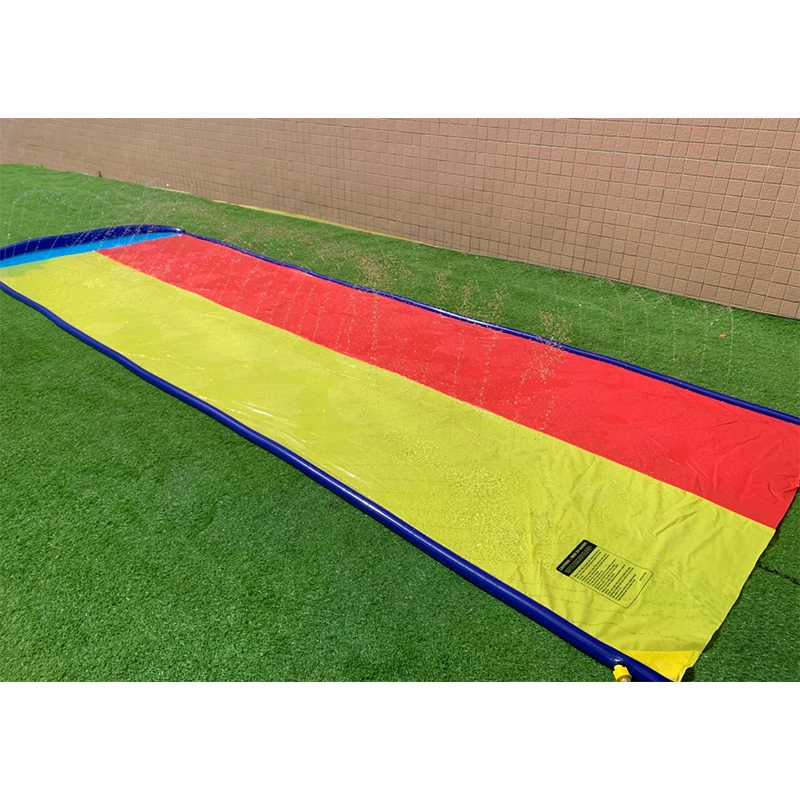 Super Slide Aufblasbarer Slip und Slide Double Lane 16FT Kunststoff Doppelrohr