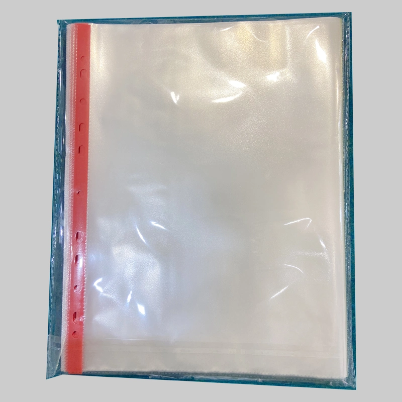 11-Hole Colors Transparent File Sheet Protector with A4/FC Size