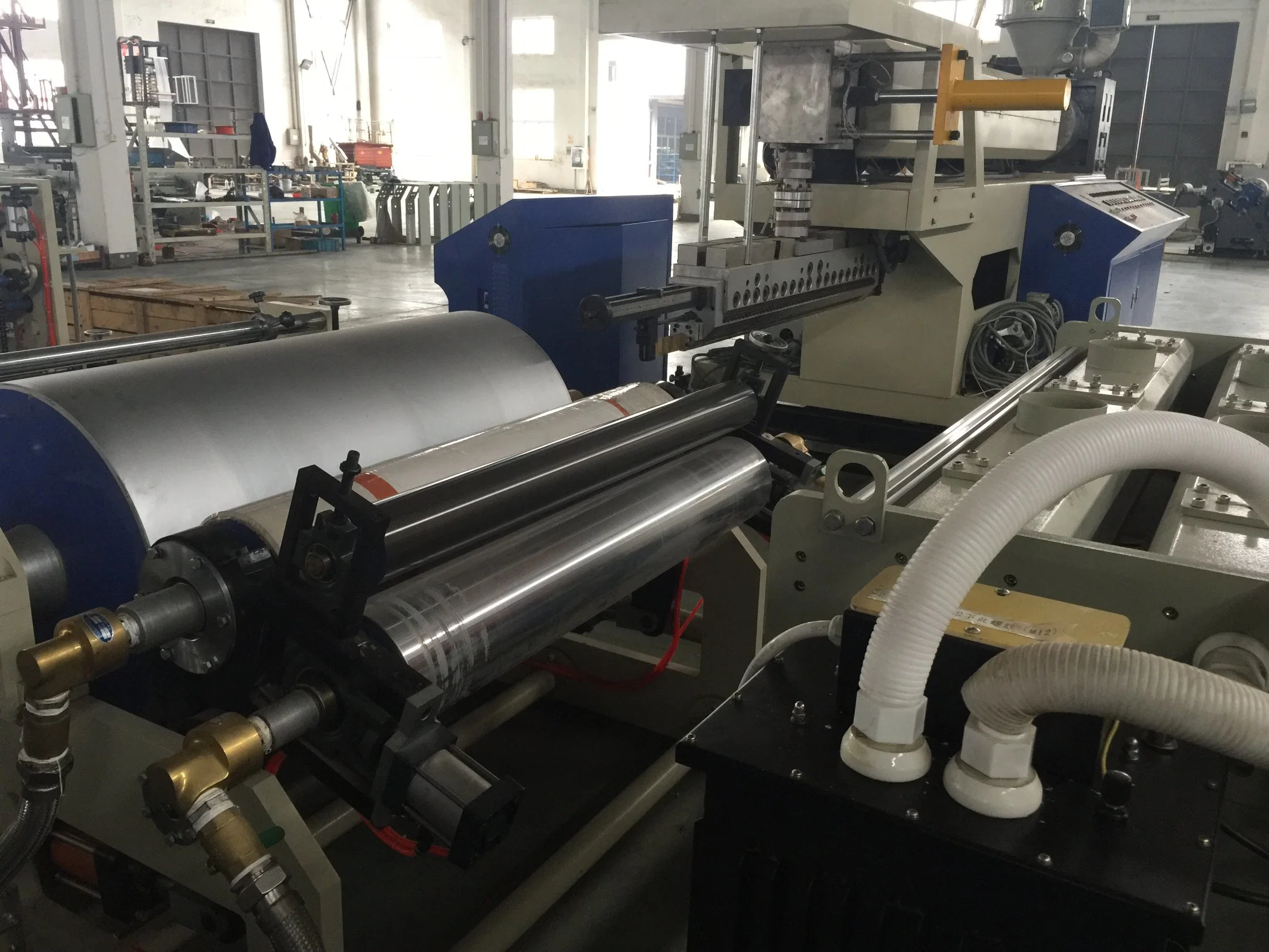 High Speed Non Woven Paper Fabric PP PVC Single Side Laminating Machine