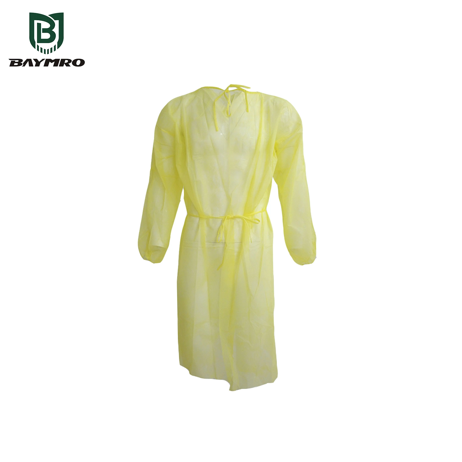 Disposable Waterproof Protective Medical Hospital Polypropylene Isolation Gown