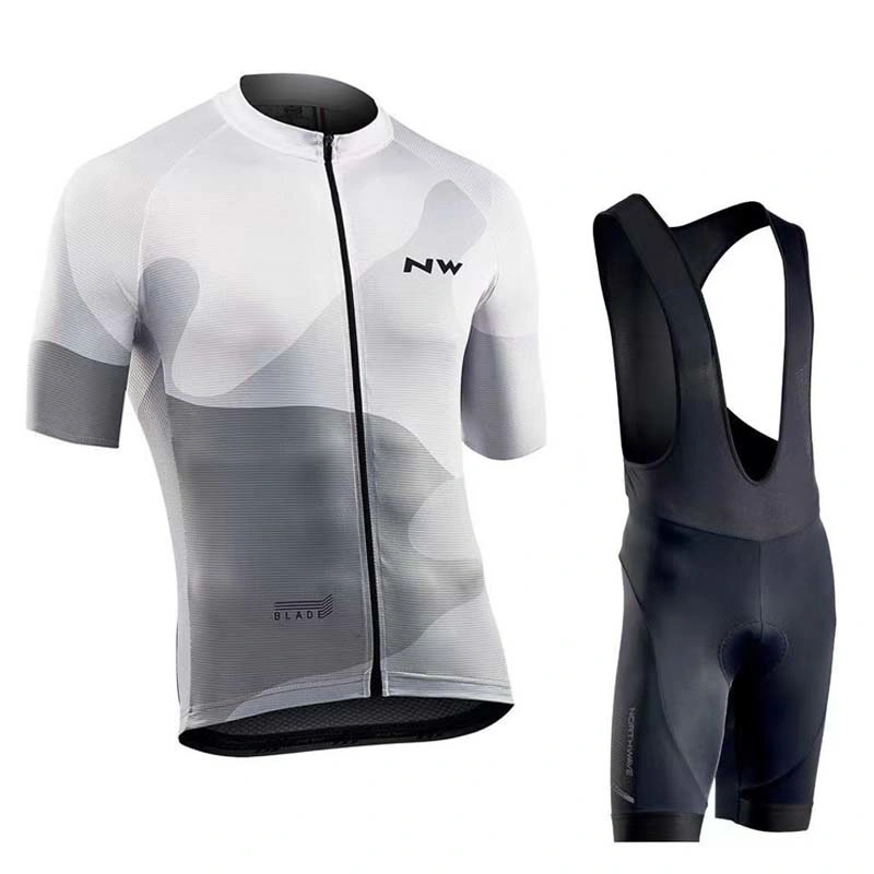 Camisola de ciclismo de alta qualidade Nylon Lycra Four para elástico