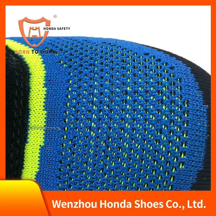 Breathable Fly Knit Cloth Industrial Carbon Fiber Insole Light Weight Men Work Safety Shoes