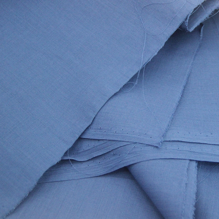 Stock Polyester Cotton Fabric Woven Plain Poplin Dyed Fabric for Garment Fabric