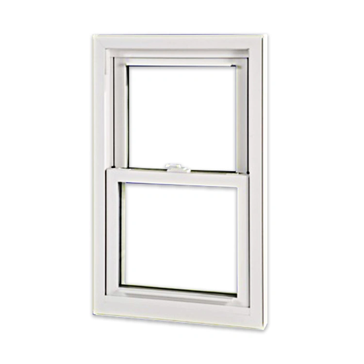 CE Certification Heat Insulated Waterproof PVC/Vinyl Single Hung Windows for Office Building