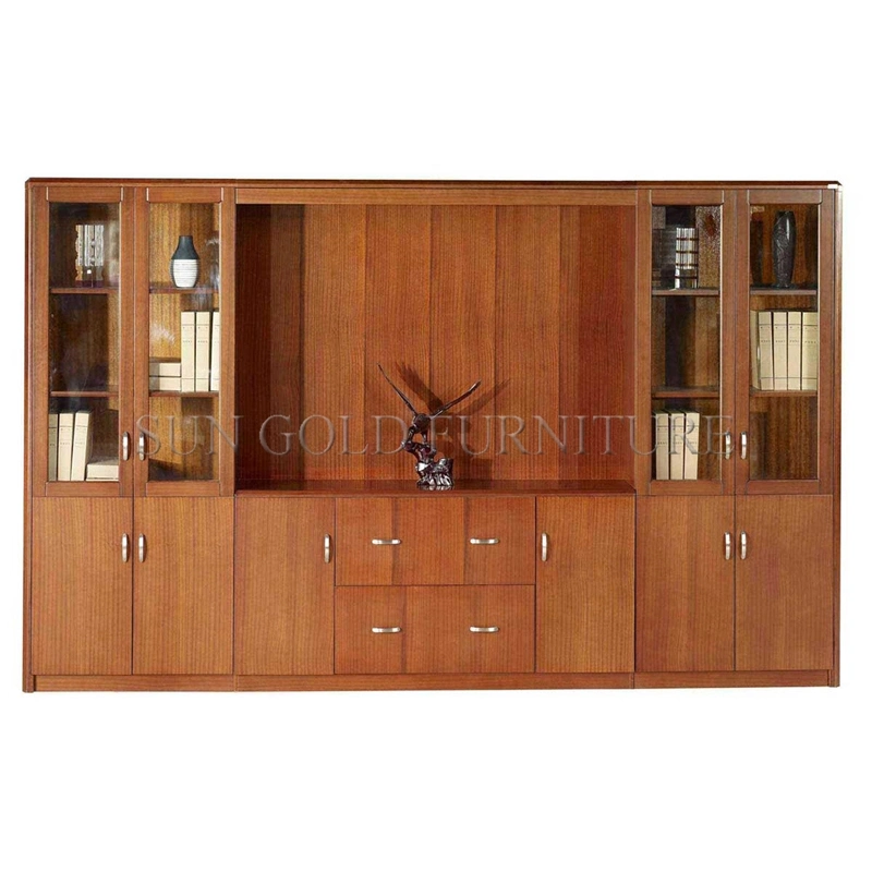 Popular Office Furniture Wood Display Office File Book Shelf (SZ-FC075)