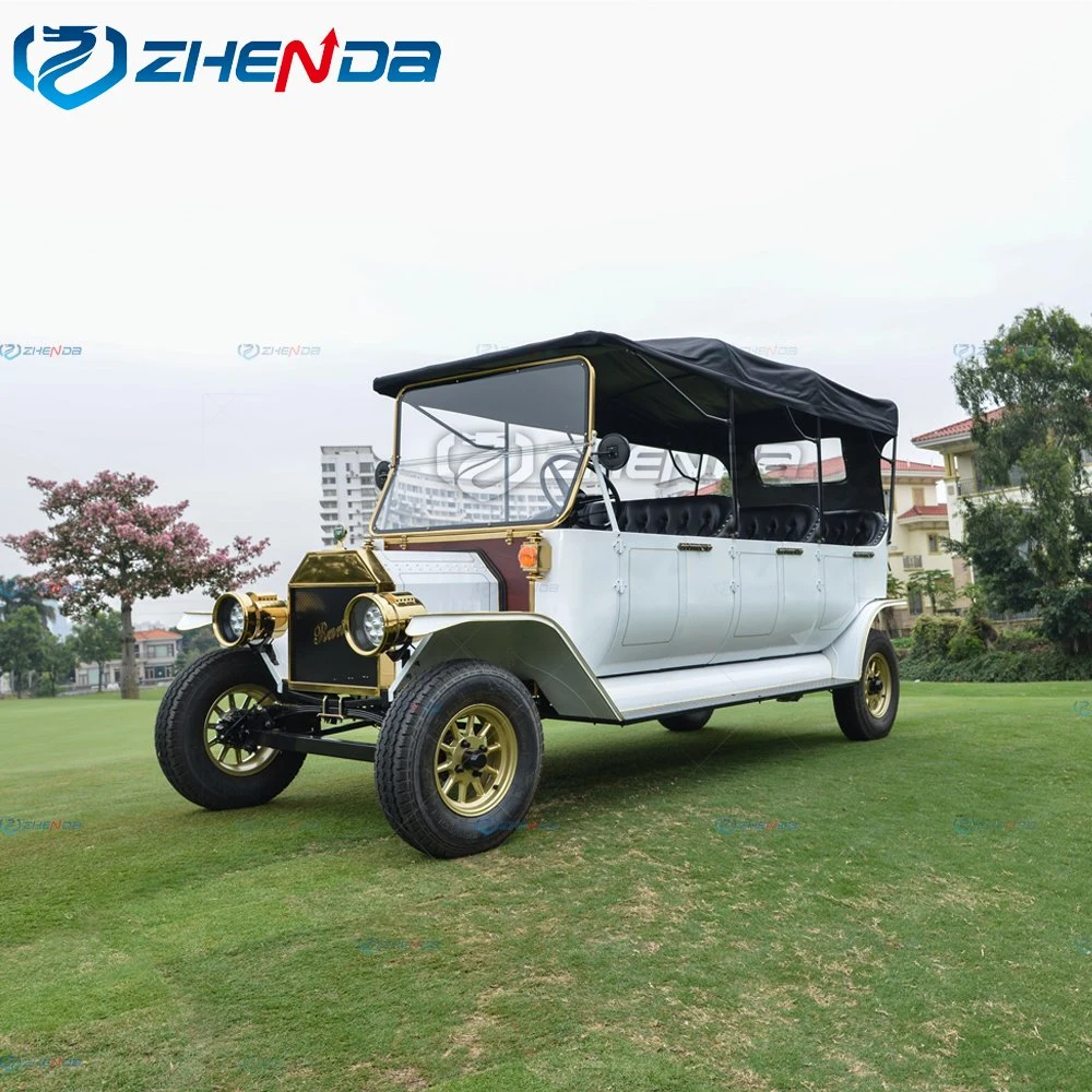 Battery Powered Tourist Sightseeing Antique Shuttle Electric Car