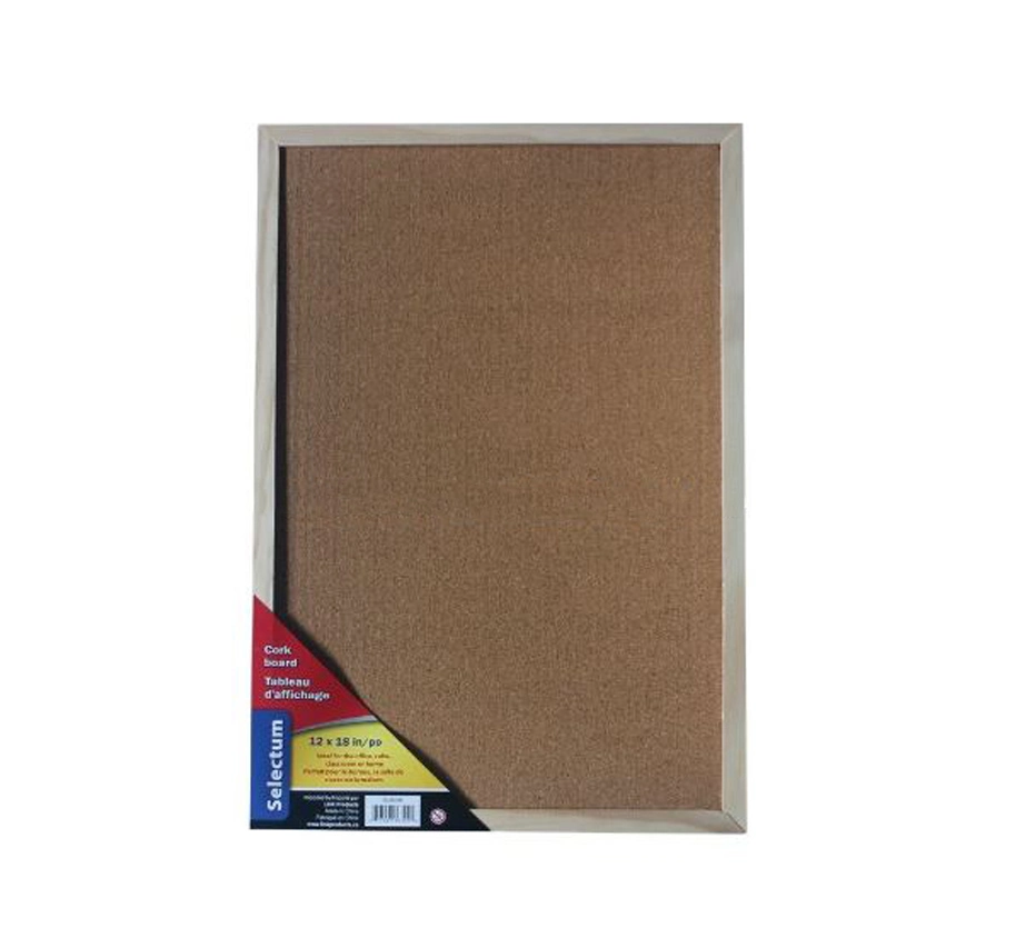 40X60cm Wholesale/Supplier Customized Designs Wood Frame Corkboard for Home Decoration, School and Office Supply